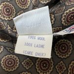 Anne Klein 100% Wool Green Pinstriped Long Sleeve Button Down Shirt Jacket Sz 6 Photo 3