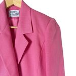 Suits Galore Vintage Pink Cropped Blazer Double‎ Breasted Button Front, Size 4 Photo 3