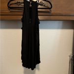 Elegant Black Halter Dress Size L Photo 2