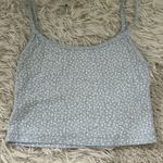 Brandy Melville Blue Floral Print Tank Pajama Top Photo 1