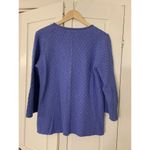 Habitat  Sweater Women's Small Cardigan Knit Button‎ Blue 3/4 Sleeve Photo 1