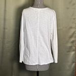 Habitat  Clothes to Live In Artsy Lagenlook Top 100% Cotton Knit White Size Small Photo 1
