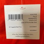 Kate Spade NWT Broom Street X  Poplin Off Shoulder Dress Cherry Pepper Size XXL Photo 14