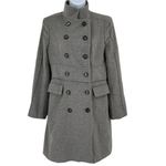 ZARA Double Breasted Wool Blend High Collar Pea Coat Small Photo 18