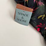 Shade & Shore  Swimsuit One Piece Floral High Neck Full Coverage Black Pink Red Photo 6