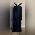 Disney  Maleficent Black Hooded Cape Cloak Costume | Dramatic Collar | One Size Photo 3