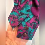 Pendleton Vintage Country Sophisticates by  Blouse Art To Wear Floral Teal Size 8 Photo 5