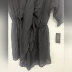 Vince Camuto womens Convertible Tie front Cover Up szS solid black romper 1 pc Photo 5