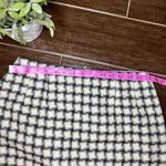 Harvé Benard Harve Benard by Benard Holtzman ivory/black fringe hem wool long skirt sz 8 Photo 4