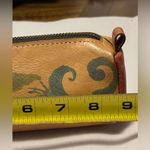 Patricia Nash  painted Italian leather pouch zipper top floral design Photo 8