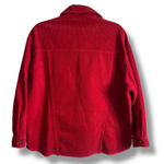 ZARA  Red Corduroy Shirt Jacket Women's Size Small with 3/4 Sleeves Photo 5