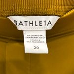 Athleta Brooklyn Ankle Pants Size 20 Brass Yellow Athleisure Lightweight Workout Photo 4