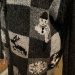 Susan Bristol Susan‎ Bristol Grey Christmas Full Zip Wool Vintage Sweater Cardigan Large Photo 5