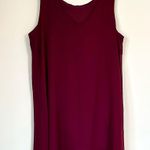 Forever 21 Wine Sleeveless Top with Black Lace Accent - Size: Large Photo 5