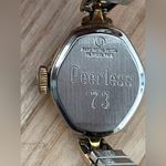 Waltham Vintage Ladies Watch Mechanical Winding Stainless Dial Gold Stretch Band Photo 6