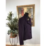 Jacqueline Ferrar Jacket Suit Purple Lined Long Sleeve 6 Lined Dark Academia Photo 2