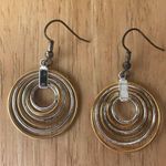 Open Cut Circular Earrings Retro Trendy Never Worn Photo 2