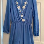Francesca Mi Ami Long Sleeve Blue Romper XXS Photo 9