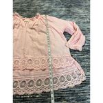 Zadig & Voltaire  Theresa Lace Trim Blouse pink size L Photo 8