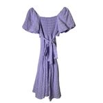 ASTR the label Lavender Sonnet Puff Sleeve Midi Dress Purple Photo 0