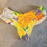 Aerie  American Eagle size XS Yellow Floral Cheekiest Bikini Bottoms Swim Photo 0