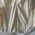 Pretty Little Thing NWT Maternity Cream Linen Mix Ruched Detail Bodycon Mini Dress 4 Photo 7