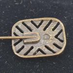 Gold Tone Rhinestone Crystal Stick Lapel Coat Scarf Pin Womens Accessories Photo 7