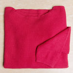 Sézane NWT  Clément Jumper Merino Wool Cotton Sweater | Sz Small | Fuchsia Pink Photo 0