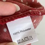 SheIn  Red & White Polka Dot Smocked Puff Sleeve Dress Photo 4