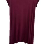 Pink Rose Burgundy Maroon Short sleeve Knit  Dress By  Photo 0
