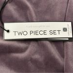 Cable & Gauge Sport Plush Velour Tracksuit Set Womens Medium Purple Top Pants Photo 9