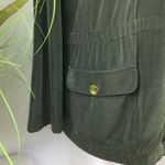 Chico's Chico’s Army Green Zip Up Zappa Long Sleeve Utility Jacket XL Photo 5