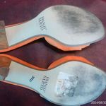 Franco Sarto Deirdra Leather Suede Sandal Orange Women's Size 7.5 Photo 10