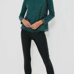 Tuckernuck Hyacinth House Gemma Sequin Blouse XS Green Holiday Glam NWT Photo 2