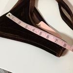 Chloe Rose sun soaked micro in brown velvet string bikini bottoms Large nwt Photo 7