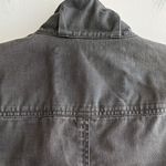 J.Crew Grey Relaxed Boyfriend Field Shirt Jacket, Size Small Petite Photo 15