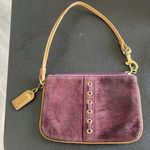 Coach  Vintage Purple - Plum Wristlet w camel handle & Mane Magic Photo 0