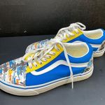 Vans  Unisex Blue Yellow Tropical Skater Shoes Size Wide 7.5M 9W SKU 6326 Photo 3