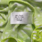 Lane Bryant  NWT Vibrant Lime Green and White One Shoulder Ruffled Top Size 22/24 Photo 5