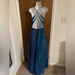 Blue/pink glitter iridescent prom dress Blue Size XS Photo 2