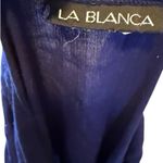 La Blanca  Navy Bathing Suit Cover‎ Up Photo 5