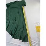 Emerald Green Asymmetrical Ruffle Dress Size XL Photo 6