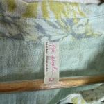 Free People Vintage Gauze Oversized Floral Tunic Button Up Top Size S Boho Photo 2