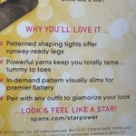 Spanx  Star Power Medallion Pattern Black Shaping Tights Size C Photo 5