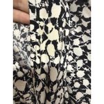 Daisy Fuentes  Black White VNeck Short Sleeve Dress Size Large Spackle Print Photo 5