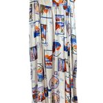Paper Heart NWT  Anthropologie Italian Floral Stamps Linen Blend Maxi Dress M Photo 1