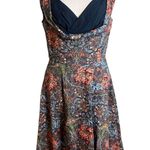 Lindy Bop Ophelia Retro Pin Up Blue Floral Pin Up Swing Rockabilly Dress Sz L Size L Photo 0