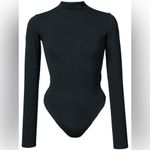 Charlotte Russe  RIBBED MOCK NECK LONG SLEEVE THONG BODYSUIT SIZE SMALL Photo 1