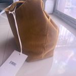 Merit Signature Cosmetic Bag Brown Corduroy Makeup Tie Top Carrying Case Photo 9