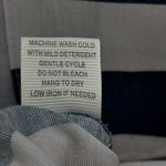 Eden & Olivia  Short Sleeve Blue White Striped Button Up Tie front Pocket Shirt M Photo 11